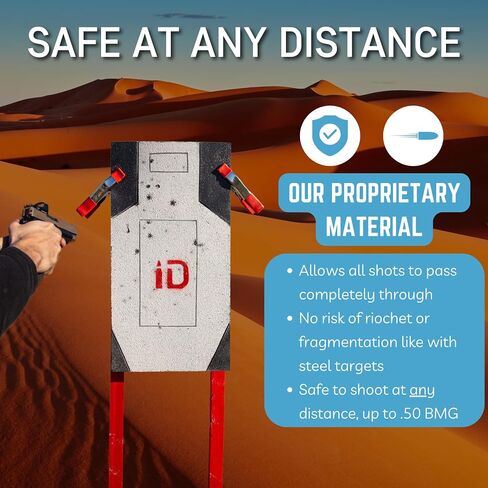 ID Self Healing C-Zone Infinity Target | Long-Lasting Shooting Target | Reactive Training Target | Universal Mounting | High-Impact Resistance | Range Practice in Saudi Arabia
