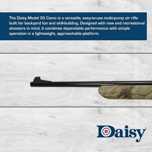 Daisy Powerline 35 Multi-Pump .177 BB/Pellet Air Rifle - Camo | Pump Up Handle Sets Your Power - Fires Both Bbs And Pellets - Easy To Adjust Rear Target Sights in Saudi Arabia