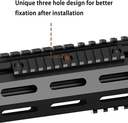 Mlock Picatinny Rail Set, Aluminum Airsoft Rail Accessories, 3 5 7 9 11 13 Slots with 13 T-Nuts & Screws, 3 Wrench-Rounded Corner in Saudi Arabia