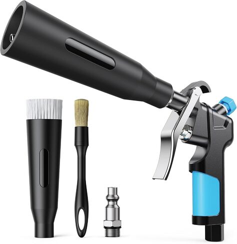 Tornado Car Cleaning Gun, High Pressure Air Blower Gun for Car Detailing | Air Cleaning Gun for Cleaning Interiors & Exteriors Suitable for Air Compressor Blasts Dust Fast-Black in Saudi Arabia