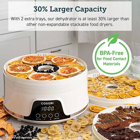 Cosori Food Dehydrator, 5 BPA-Free Trays, 165°F Temperature Control, 350W in Saudi Arabia