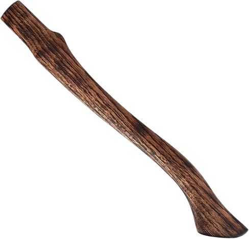 Axe Handle Beech Wood 18.5in Long Ax Handle Replacement Carbonized Hatchet Handle with Curved End Smooth Impact Resistant Axe Handles, Axe Handle, 18.50inch in Saudi Arabia