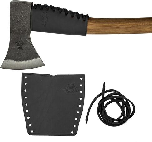 1844 Helko Werk Made in USA Genuine Leather Axe Handle Collar Black 8635BK | Frontier Collection Premium Leather Axe Collar Handle Protector Neck Guard Fits Most Common Size Axes in Saudi Arabia