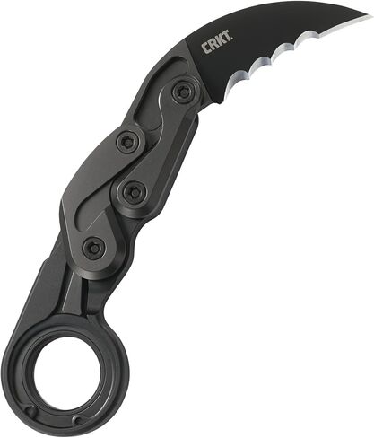 CRKT Provoke EDC Folding Knife with Kinematic, Black, 4040 | 2.41" Hawkbill Blade, D2 Steel for Edge Retention, Lightweight Aluminum Handle, Kinematic Deployment, Kinematic™ Opening in Saudi Arabia