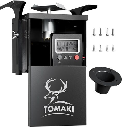 6V Deer Feeder Kit, Motor and Timer Metal Kit, Digital Game FeederTimer, Mounting Bracket Included, Up to 8 Feed Time, Easy to Install, Weatherproof Feed Kit in Saudi Arabia