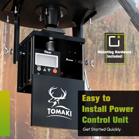 6V Deer Feeder Kit, Motor and Timer Metal Kit, Digital Game FeederTimer, Mounting Bracket Included, Up to 8 Feed Time, Easy to Install, Weatherproof Feed Kit in Saudi Arabia