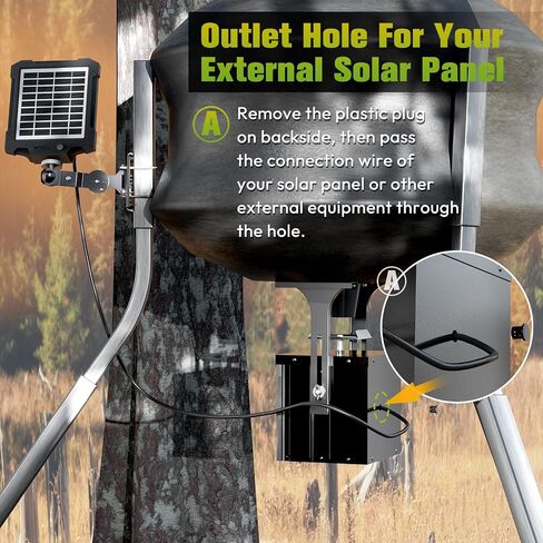 6V Deer Feeder Kit, Motor and Timer Metal Kit, Digital Game FeederTimer, Mounting Bracket Included, Up to 8 Feed Time, Easy to Install, Weatherproof Feed Kit in Saudi Arabia