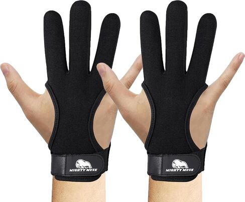 Archery Glove Genuine Leather 3 Finger Protector for Recurve Bow Durable Shooting Gloves for Adult Archers in Saudi Arabia