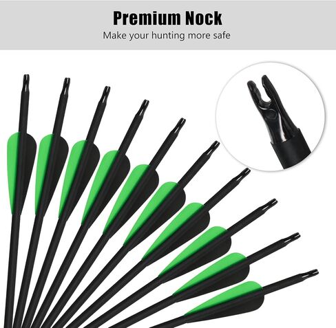 30" 7Pcs Archery Carbon Arrows Practice Arrow with Removable Tips Shaft Spine 500 for Both Compound Bow and Recurve Bows in Saudi Arabia