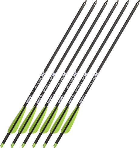 6-Pack Truex Crossbow Arrows - 20", ACBK20, Black in Saudi Arabia