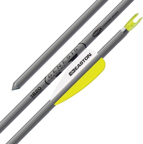 Easton Genesis XX75 Aluminum Arrows with Diamond Vanes, 6 Pack in Saudi Arabia