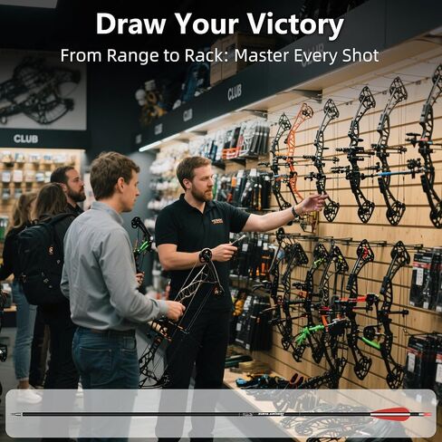 SUNYA Archery 24PCS Compound Bow Arrows for Practice. 30" Carbon Shaft, Spine 500 with Removable Tips. 4 Colors Vane Fit for Indoor and Outdoor Archery. in Saudi Arabia