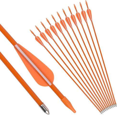 NIKA ARCHERY 24 26 28 30 Fiberglass Arrows for Youth Practise Recurvebow Compound Bow Shooting in Saudi Arabia