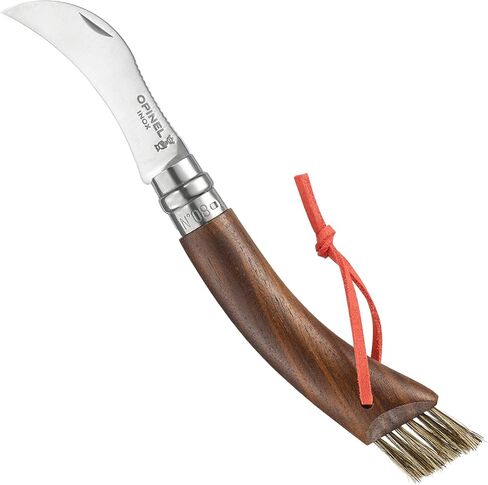 OPINEL No. 08 Mushroom Knife, Curved Stainless Steel Blade, Brush in Saudi Arabia
