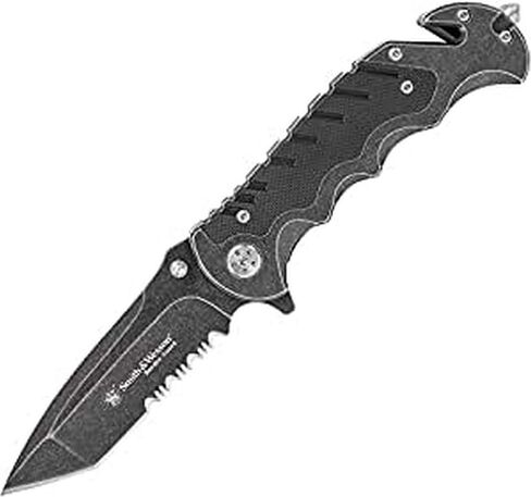 Smith & Wesson Benji 2.5in High Carbon S.S. Folding Keychain Knife with 1.75in Modified Tanto Blade and G10 Handle for Outdoor in Saudi Arabia