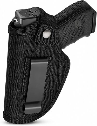 Universal Gun Holster for Men & Women, IWB/OWB Concealed Carry Holster with Metal Clip, Right & Left Hand Draw, Fits Glock 17 19 26 43, M&P Shield, Sig Sauer, Taurus, Ruger, 9mm & .380 Pistols in Kuwait