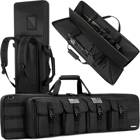 TORIBIO Double Rifle Case Gun Bag 30/34/36/42/46/48/51/55" | Soft Double Rifle Bag for Rifle Firearm Storage Transportation and Hunting Shooting Range Rifle Backpack in Saudi Arabia
