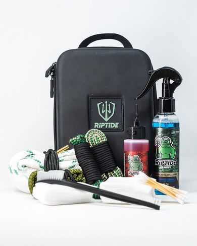 Riptide Armory Advanced Gun Cleaner & Gun Oil Kit - Cleans, Lubes, Protects Targeted Long-Lasting Formula - Nano Coat Technology - Veteran Founded & Formulated by Former US Navy Seal in Saudi Arabia