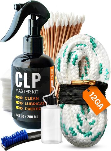 Gun Cleaning Oil Kit 3-in-1 Cleans, Lubes, Protects - 6.8 Oz. Sprayer Gun Cleaner and Lubricant, Needle Oiler, Cleaning Patches, Cleaning Swabs and Brush - Gun Oil and Cleaning Kit in Saudi Arabia