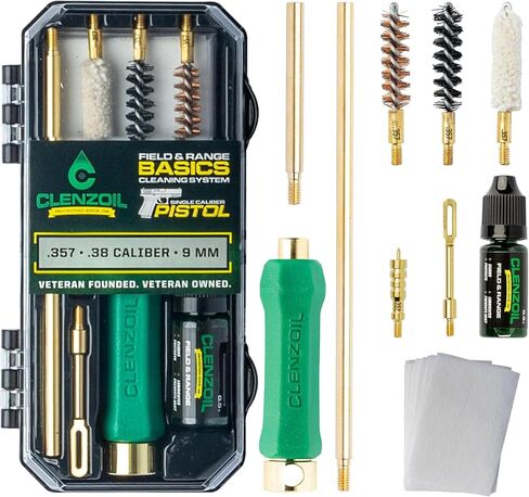 Clenzoil 9mm, .38 & .357 Pistol & Gun Cleaning Kit with Oil & Cleaner in Saudi Arabia