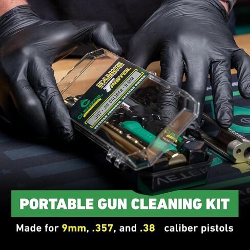 Clenzoil 9mm, .38 & .357 Pistol & Gun Cleaning Kit with Oil & Cleaner in Saudi Arabia