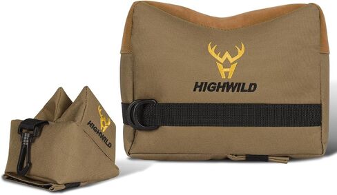 أكياس مسند الرماية Highwild 900D Oxford - أكياس رمل داعمة أمامية وخلفية لمسند مقعد الرماية، مثالية للرماية والصيد بالبندقية - تصميم مقاوم للماء - غير مملوءة in Kuwait