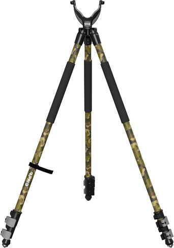 RPNB Shooting Tripods for Rifles,Gun Tripod Shooting Stick for Hunting | Hunting Tripod for Rifle,Crossbow Tripod with Removable 360ºV Yoke Rest,Bubble Level,Button Compass,Lightweight Aluminum in Saudi Arabia