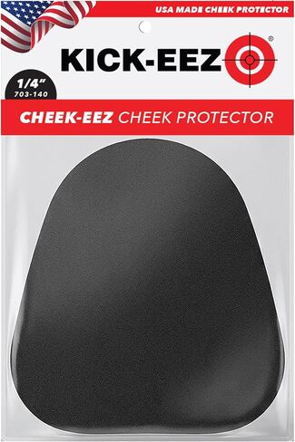 Cheek-EEZ Cheek Protector Recoil Pad for Shotgun or Rifle | Eliminate Recoil, Improve Shooting Comfort | Self-Adhesive Cheek Pad | American-Made in Saudi Arabia