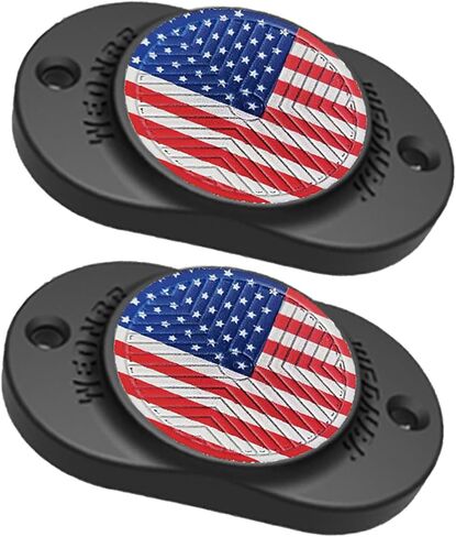 Magnetic Gun Holder Rubber Coated 35Lbs Gun Magnet Mount for Car,Trucks,Desks,Safes&Walls Handgun Pistol Accessories Indoor Gun Racks Concealed Gun Holder for Handgun in Saudi Arabia