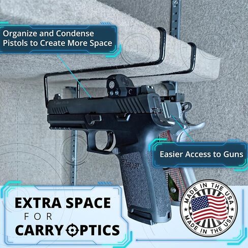 Carry Optic Handgun Hangers: Pistol Hangers for Gun Safe or Cabinet 2-Pack in Saudi Arabia