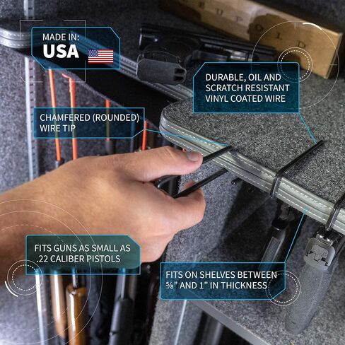 Carry Optic Handgun Hangers: Pistol Hangers for Gun Safe or Cabinet 2-Pack in Saudi Arabia