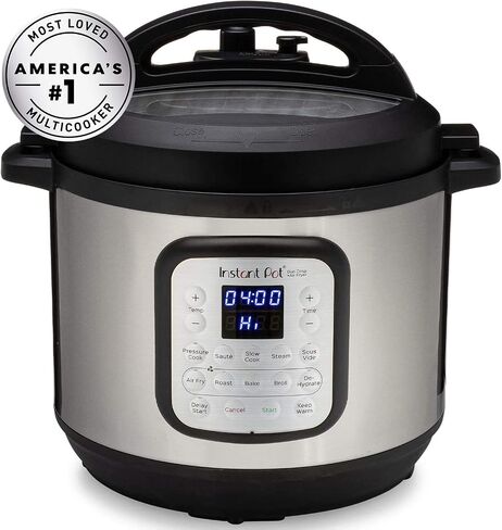 Instant Pot Duo Crisp 11-in-1 Air Fryer and Electric Pressure Cooker Combo with Multicooker Lids that Air Fries, Steams, Slow Cooks, Sautés, Dehydrates, & More, Free App With Over 800 Recipes, 6 Quart in Saudi Arabia