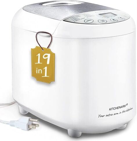 KITCHENARM 19-in-1 HANDY Bread Machine with Homemade Cycle and Gluten Free Setting - Beginner Friendly 2LB 1.5LB 1LB White Bread Maker Machine with Recipes and Delay Timer in Saudi Arabia