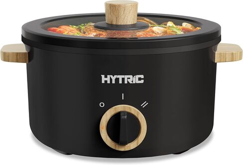 HYTRIC Electric Pot, 2.5L Portable Electric Hot Pot with Dual Power, Black | Non-Stick Pot, Multi-Functional for Stir Fry, Steak, Noodles, Ramen Cooker for Dorm & Office, Overheat & Boil-Dry Protection in Saudi Arabia