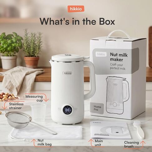 8-in-1 Nut Milk Maker Machine – Homemade Soy, Almond, Oat & Coconut Plant-Based Milk Maker – Delay Start, Keep Warm, Self-Cleaning – 20 oz in Saudi Arabia