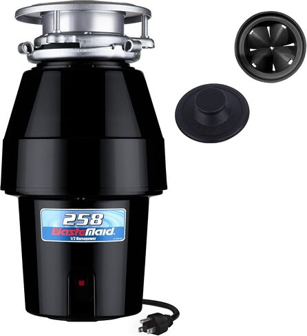 Waste Maid Garbage Disposal, Anti-Jam, Continuous Feed, 1/2 HP Economy | Anti-Jam Stainless Steel Food Waste Grinding System, Quiet Continuous Feed, Easy 3-Bolt Mount, 8-Yr Warranty 10-US-WM-058-3B in Saudi Arabia