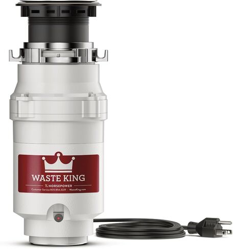 Waste King Garbage Disposal for Kitchen Sink with Power Cord, Compact Food Waste Disposer, L-111 in Saudi Arabia