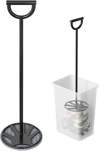 Trash Compactor for Kitchen All-Metal Manual Garbage Compressor, Extra Long | 28.7'' Freestanding Tamper Press Tool with Large Surface Area, No Electric Touchless Smasher Waste for Home and Outdoor Bin in Saudi Arabia