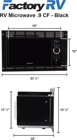 Tough Grade RV Microwave | 0.9 Cu. Ft. Built-In | 8 Presets in Saudi Arabia