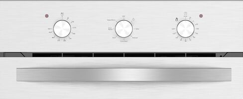 Empava 24" 2.3 cu ft Single Electric Convection Wall Oven, Stainless Steel | 6 Cooking Functions, Convection Cooking, Mechanical Knob Controls, Low-E Tempered Glass, 2-Year US Warranty in Saudi Arabia