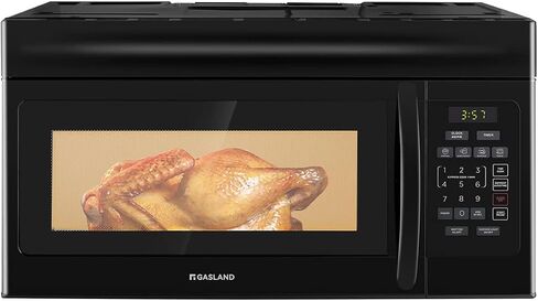GASLAND 30 Inch Over the Range Microwave, 1.9 Cu. Ft., 400 CFM, 1000W | One-Touch Cooking, 11 Power Levels, LED Cooktop Lighting, 2-Stage Cooking, Turntable, Over Stove Microwave Oven Black in Saudi Arabia