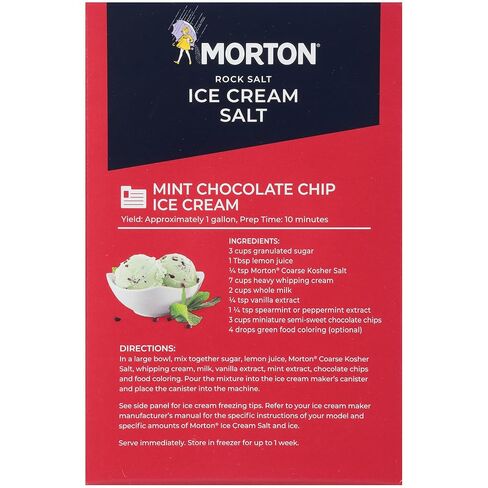 Morton Ice Cream Salt, Rock Salt for Ice Cream Maker, 4 Pounds, Pack of 4 | For icecream maker machine, sprinkle over ice to cool cans or bottles quicker, salt crystals, ice cream salt rock in Saudi Arabia