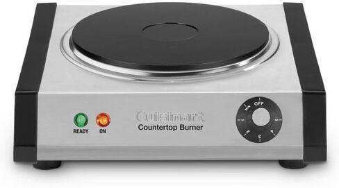Cuisinart CB-30P1 Cast-Iron Single Burner, Stainless Steel in Saudi Arabia