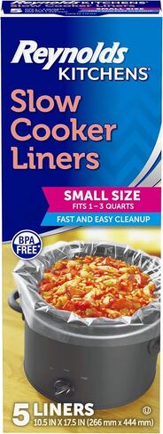 Reynolds Kitchens Slow Cooker Liners, Small Size, Fits 1-3 Quarts, 5ct in Kuwait
