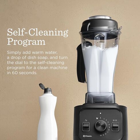 Vitamix VX1 Professional-Grade Blender, 64 oz. Container, Black | Kitchen Appliance for Smoothies, Soups and More, Pulse, Variable Speed, Self-Cleaning Program in Saudi Arabia