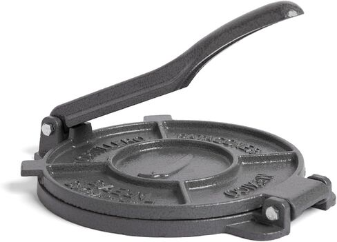Alpha Living Tortilla Press – 8 Inch Cast Iron Quesadilla Maker – Heavy Duty Empanada Maker Press – Cast Iron Tortilla Maker for Kitchen, Home Use in Saudi Arabia