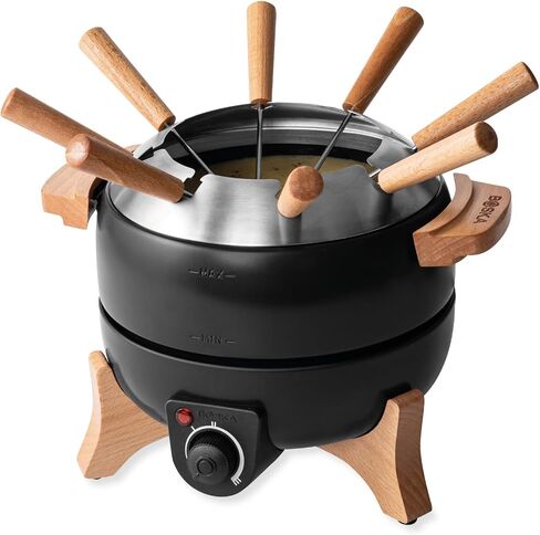 Boska Electric Fondue Set Party 2.3 Quart - Electric Fondue - for Cheese Fondue, Chocolate Fondue, Hotpot - Temperature Control - 2.4 Quart - Fondue Device in Saudi Arabia