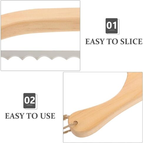 Bread Knife and Board Set with Crumb Tray, 8 Inch Manual Slicer for Sourdough Bagels Baguettes, Ambidextrous Serrated Blade & Reversible Acacia Wood Cutting Board in Saudi Arabia