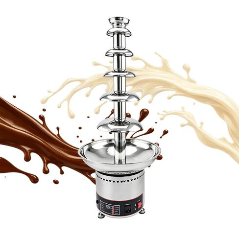 Commercial Chocolate Fountain Machine, Chocolate Fountains for Parties Weddings and Parties 4 Tier Chocolate Fountain Machine for Melts Cheese, Queso, Candy and Liqueur in Kuwait