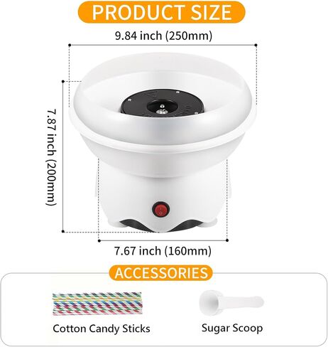 Cotton Candy Maker for Christmas Gifts, Birthday Party, Easy to Use & Clean in Saudi Arabia